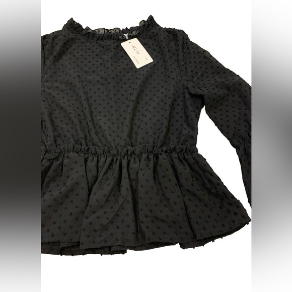 NLW Longsleeve Sheer Blouse - Picture 2 of 4